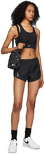 Nike Black Swoosh Long Line Sports Bra