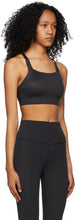 Nike Black Swoosh Luxe Sports Bra