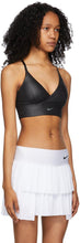 Nike Black Textured Indy Sports Bra