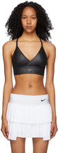 Nike Black Textured Indy Sports Bra - Soutien-gorge sportif indy Nike Noir Textured Indy - 나이키 블랙 질감 인디 스포츠 브래지어