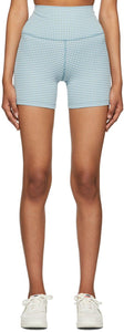 Nike Blue Gingham 5 Yoga Shorts - Nike Blue Gingham 5 Shorts de yoga - 나이키 블루 깅엄 5 요가 반바지