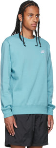 Nike Blue Sportswear Club Sweatshirt