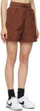 Nike Brown High-Rise NSW Shorts
