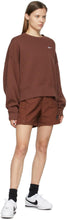 Nike Brown High-Rise NSW Shorts