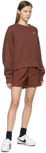 Nike Brown High-Rise NSW Shorts
