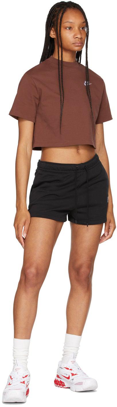 Nike Brown NSW Cropped T-Shirt
