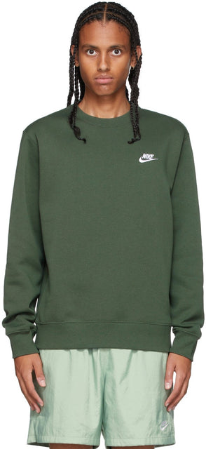 Nike Green Sportswear Club Sweatshirt - Sweat-shirt Nike Green Sportswear Club - 나이키 그린 스포츠웨어 클럽 스웨터