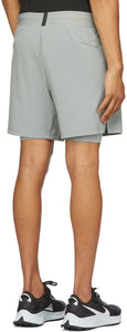 Nike Grey 2-in-1 Yoga Shorts