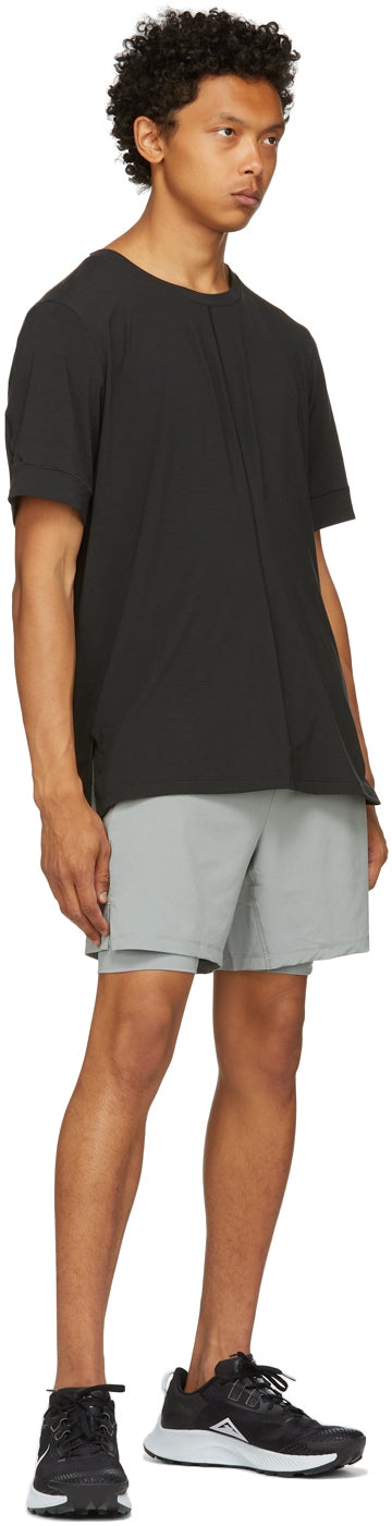 Nike Grey 2-in-1 Yoga Shorts