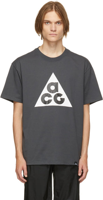 Nike Grey ACG Logo T-Shirt - T-shirt Nike Grey ACG Logo - 나이키 회색 ACG 로고 티셔츠