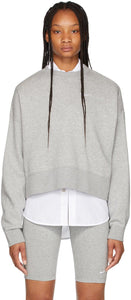 Nike Grey Fleece NSW Sweatshirt - Sweat-shirt Nike Grey Fleece NSW - 나이키 그레이 플리스 뉴스 스웨터