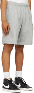Nike Grey Fleece Sportswear Club Cargo Shorts