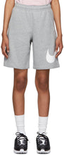Nike Grey Fleece Sportswear Club Shorts - Nike Grey Fleece Sportswear Club Shorts - 나이키 회색 양털 스포츠웨어 클럽 반바지