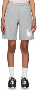 Nike Grey Fleece Sportswear Club Shorts - Nike Grey Fleece Sportswear Club Shorts - 나이키 회색 양털 스포츠웨어 클럽 반바지