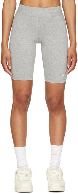 Nike Grey Sportswear Essential Bike Shorts - Nike Grey Sportswear Courts de vélo essentiels - 나이키 그레이 스포츠웨어 필수 자전거 반바지