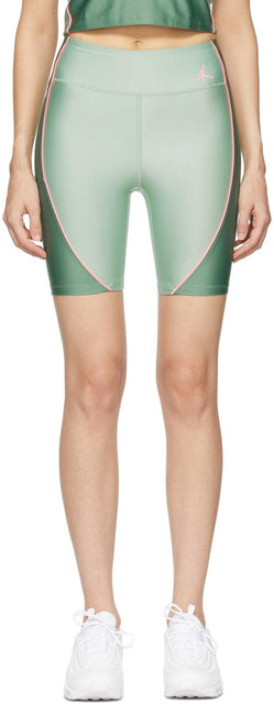 Nike Jordan Green Stretch Essentials Bike Shorts - Nike Jordan Green Stretend Evalual Essentials Shorts de vélo - 나이키 요르단 그린 스트레치 필수 자전거 반바지