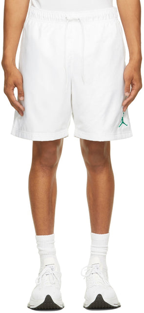 Nike Jordan White Jordan Jumpman Poolside Shorts - Nike Jordan Blanc Jordan Jumpman Short au bord de la piscine - 나이키 요르단 화이트 요르단 점프 만 풀 사이드 반바지