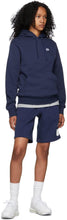 Nike Navy Fleece Sportswear Club Shorts