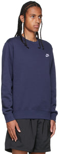 Nike Navy Sportswear Club Sweatshirt