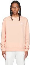 Nike Orange Sportswear Club Sweatshirt - Sweat-shirt Nike Orange Sportswear Club - 나이키 오렌지 스포츠웨어 클럽 스웨터