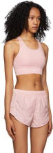 Nike Pink Swoosh Long Line Sports Bra