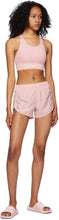 Nike Pink Swoosh Long Line Sports Bra