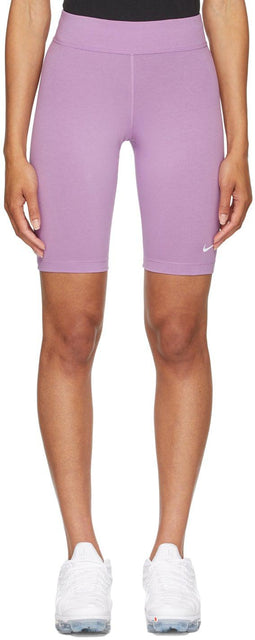 Nike Purple Sportswear Essential Bike Shorts - Nike Violet Sportswear Courts de vélo essentiels - 나이키 퍼플 스포츠웨어 필수 자전거 반바지