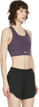 Nike Purple Swoosh Long Line Sports Bra