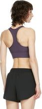 Nike Purple Swoosh Long Line Sports Bra