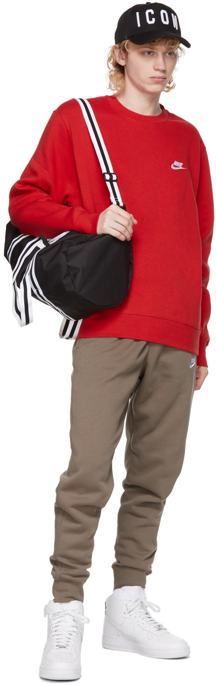 Nike Red Fleece NSW Club Sweatshirt