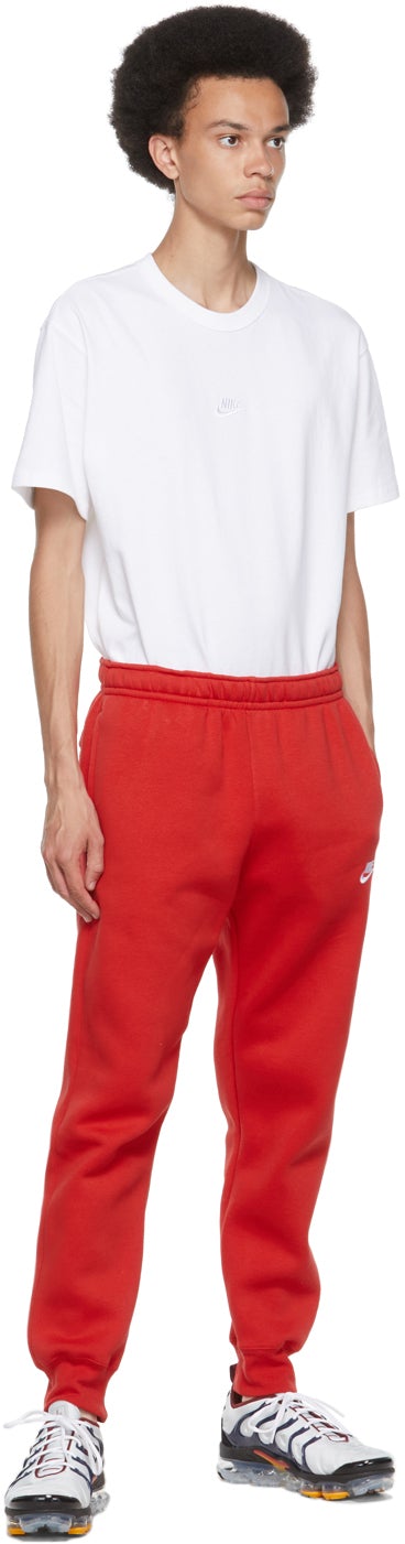 Nike Red Sportswear Club Lounge Pants