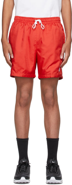 Nike Red Woven Sportswear Shorts - Short de vêtements de sport Tissé Nike Rouge - 나이키 레드 짠 운동복 반바지