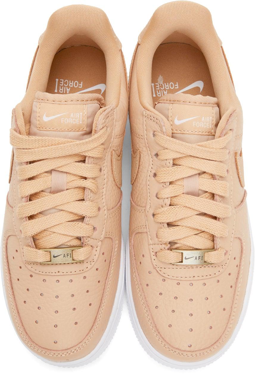 Nike Tan Air Force 1 '07 Craft Sneakers