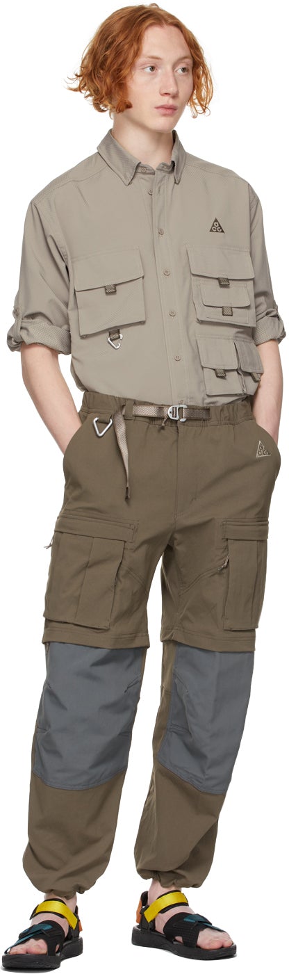 Nike Taupe Dri-FIT ADV UV Devastation Trail Shirt