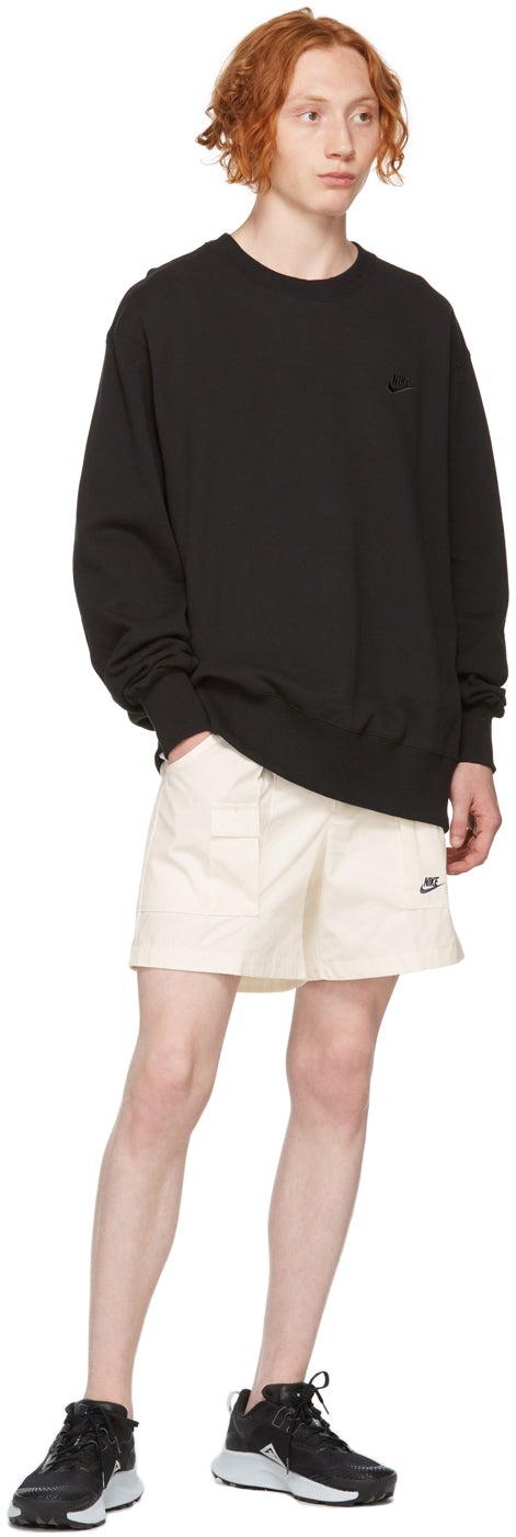 Nike White Canvas Shorts