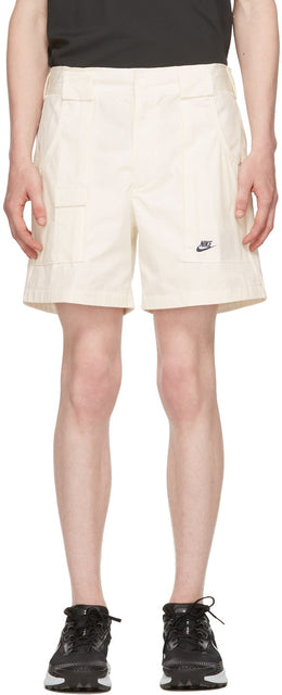 Nike White Canvas Shorts - Short de toile Nike White - 나이키 화이트 캔버스 반바지