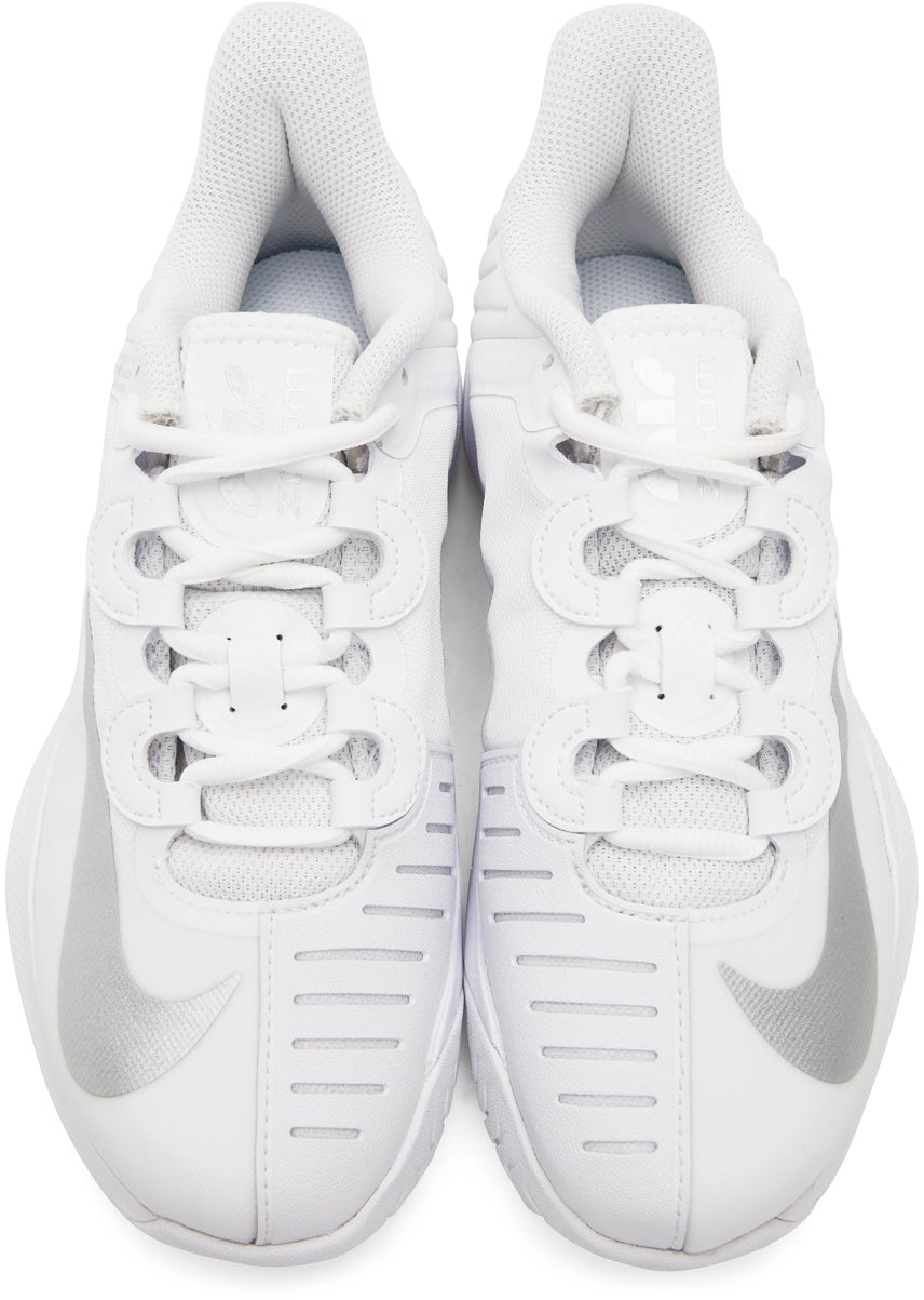 Nike White NikeCourt Air Zoom GP Turbo Sneakers