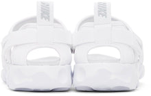 Nike White Owaysis Sandals