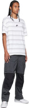 Nike White Striped Logo T-Shirt