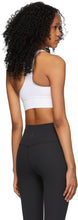 Nike White Swoosh Long Line Sports Bra