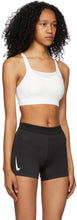 Nike White Swoosh Luxe Sport Bra