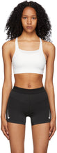 Nike White Swoosh Luxe Sport Bra - Soutien-gorge SwoSh Sport Nike Blanc Swoosh Luxe - 나이키 화이트 Swoosh Luxe 스포츠 브래지어