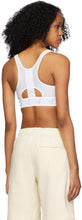 Nike White Swoosh UltraBreathe Sport Bra