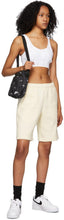 Nike White Swoosh UltraBreathe Sport Bra
