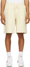 Nike Yellow Fleece Sportswear Classic Shorts - Short classique de sportsSwear Nike Yellow Sportswear - 나이키 노란색 양털 운동복 고전적인 반바지