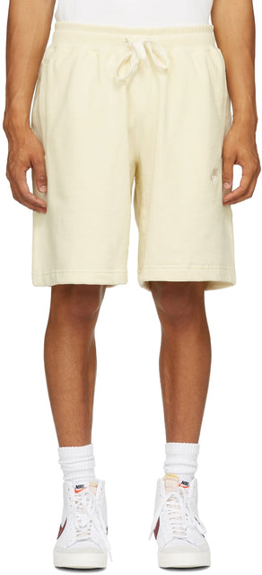 Nike Yellow Fleece Sportswear Classic Shorts - Short classique de sportsSwear Nike Yellow Sportswear - 나이키 노란색 양털 운동복 고전적인 반바지