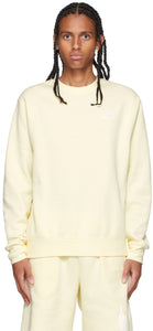 Nike Yellow Sportswear Club Sweatshirt - Sweat-shirt de club de vêtements de sport jaune Nike - 나이키 노란색 스포츠웨어 클럽 스웨터