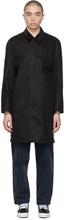 Noah Black Typhoon Twill Rain Coat - NOAH NOIR TYPHOON Twill Coat - 노아 블랙 태풍 능 직물 코트