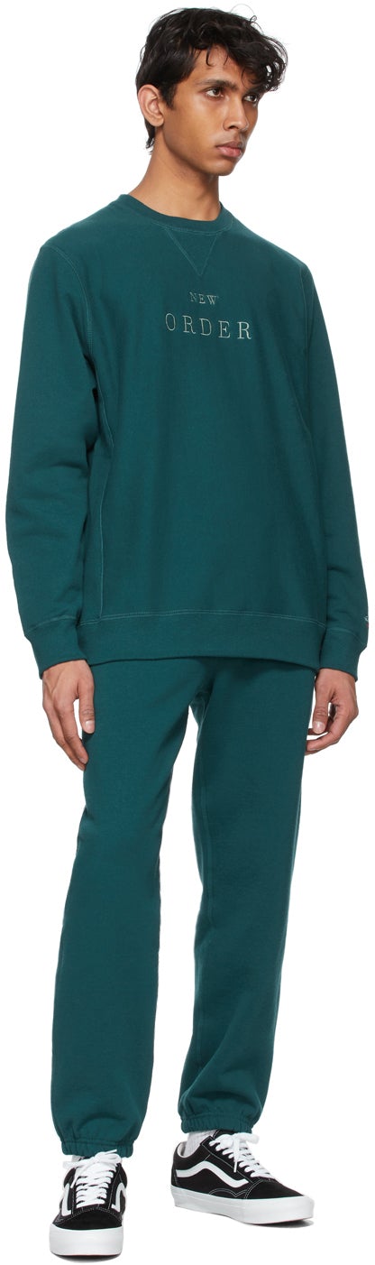 Noah Blue New Order Edition Embroidered 'Temptation' Sweatshirt