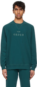 Noah Blue New Order Edition Embroidered 'Temptation' Sweatshirt - Sweat-shirt 'Tentation' Brodé 'Temptation' Edition NOAH BLEUE - 노아 블루 새로운 주문 에디션 수 놓은 '유혹'스웨터